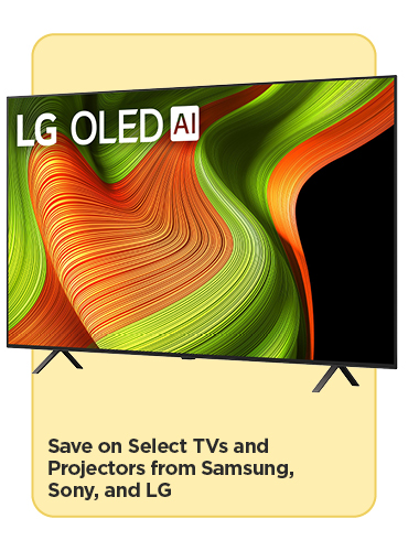 Save on Select TVs and Projectors from Samsung, Sony, and LG