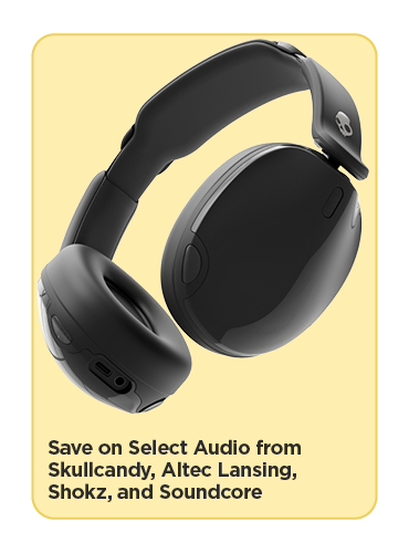 Save on Select Audio from Skullcandy, Altec Lansing, Shokz, and Soundcore
