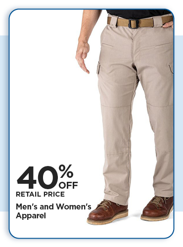 40% Off Mens & Womens Apparel