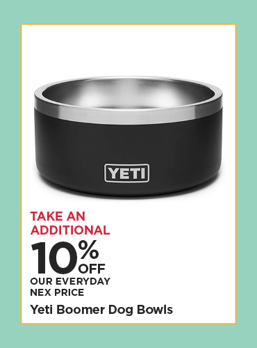 Take An Additional 10% Off Our Everyday NEX Price Yeti Boomer Dog Bowls