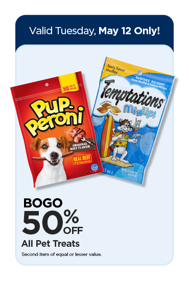 BOGO 50% Off All Pet Treats