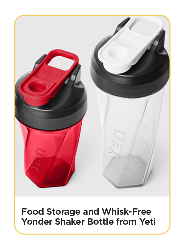 New! Food Storage and Whisk-Free Yonder Shaker Bottle from Yeti