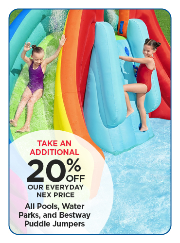 20% Off All Pools, Water Parks and Bestway Jumpers