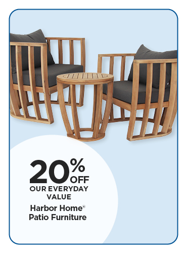 20% Off Harbor Home Patio Furniture