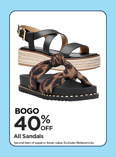 BOGO 40% All Sandals