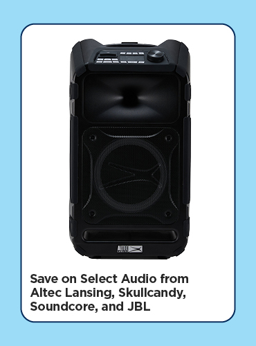 Save on Select Audio from Altec Lansing, Skullcandy, Soundcore, and JBL