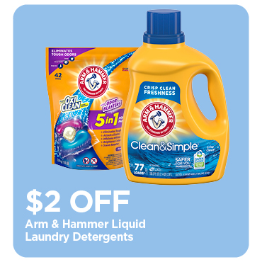 $2 Off Arm & Hammer Liquid Laundry Detergent