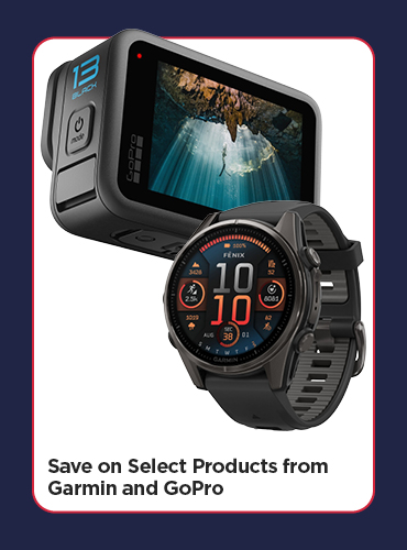 Save on Select Products from Garmin and GoPro