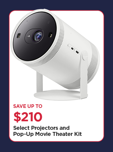Save Up To $150 Off Our Everyday NEX Price Select Projectors and Pop-Up Movie Theater Kit