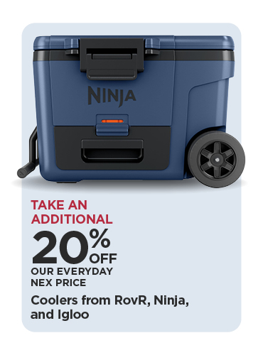 Take An Additional 20% Off Our Everyday NEX Price Coolers from RovR, Ninja, and Igloo