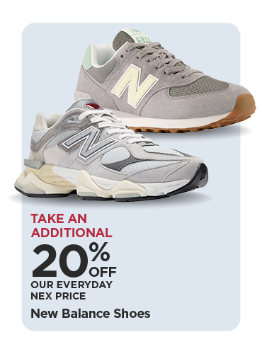Take An Additional 20% Off Our Everyday NEX Price New Balance Shoes