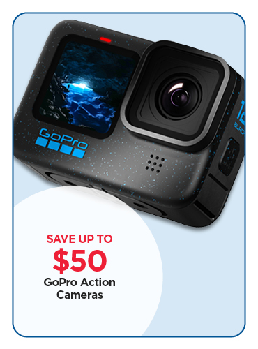 Save Up to $50 GoPro Action Cameras