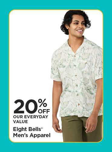 20% Off Our Everyday Value Eight Bells Men's Apparel