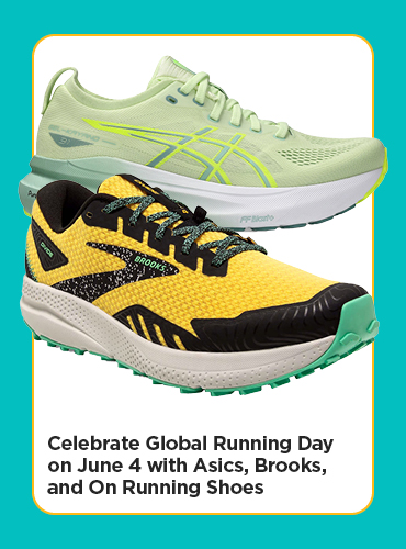 Celebrate Global Running Day on June 4 with Asics, Brooks, and On Running Shoes