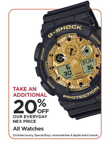 Take An Additional 20% Off Our Everyday NEX Price All Watches
