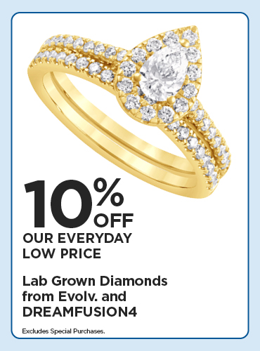 10% Off Everyday Low Price Lab Grown Diamonds from Evolv. and DREAMFUSION4