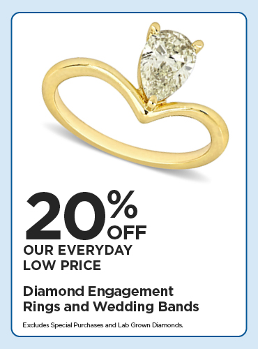 20% Off Everyday Low Price Diamond Engagement Rings and Wedding Bands