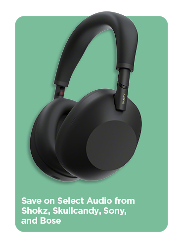 Save on Select Audio from Shokz, Skullcandy, Sony, and Bose
