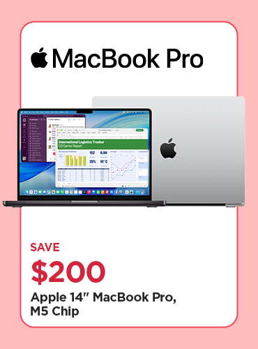 Save $200 Apple 14 MacBook Pro, M5 Chip