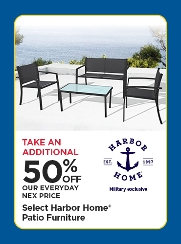 Take An Additional 50% Off Our Everyday NEX Price Select Harbor Home