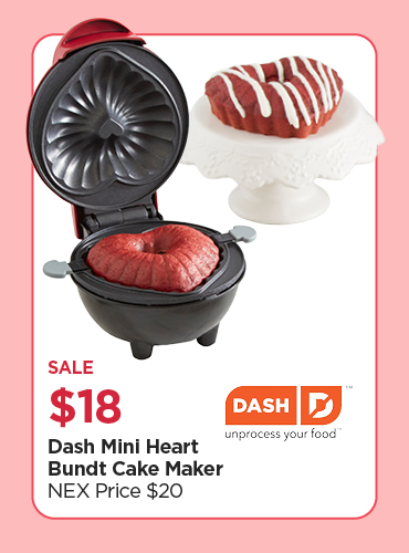  Dash Mini Heart Bundt Cake Maker