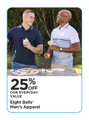 25% Off Our Everyday Value Eight Bells® Men's Apparel