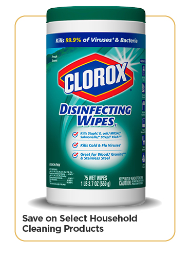 Save on Select Household Cleaning Products