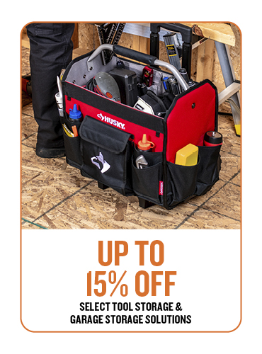 Up to 15% off Select Tool Storage & Garage Storage Solutions