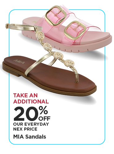 Take An Additional 20% Off Our Everyday NEX Price MIA Sandals