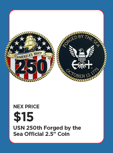 USN 250th Forged By The Sea Official Coin