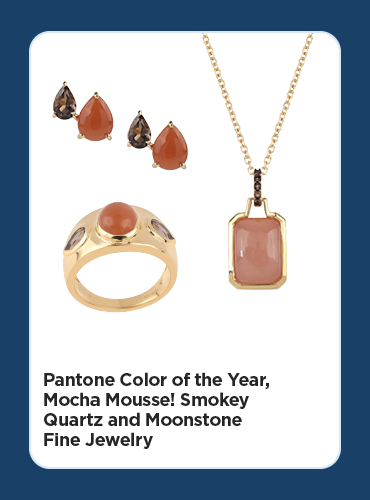 Pantone Color of the Year - Mocha Mousse! Smokey Quartz and Moonstone Fine Jewelry
