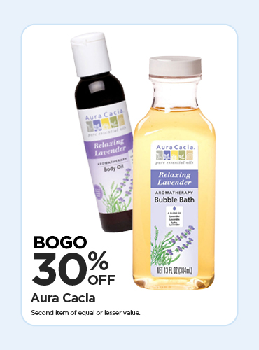 BOGO 30% Aura Cacia