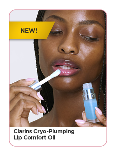 New! Clarins Cryo-Plumping Lip Comfort Oil