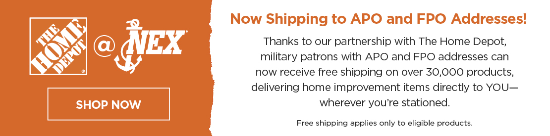 Home Depot APO Banner