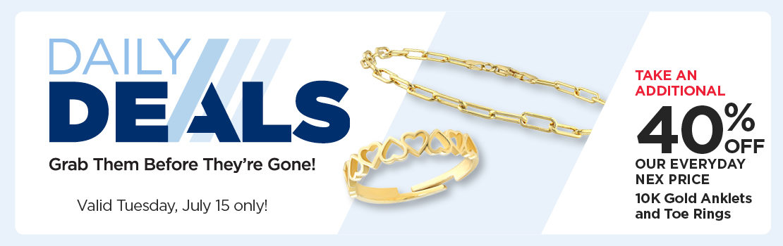 40% Off 10K Gold Anklets And Toe Rings