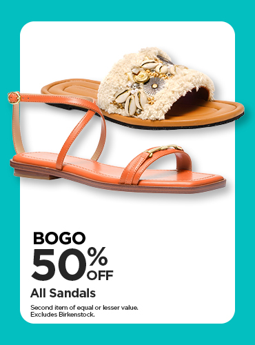 BOGO 50% All Sandals