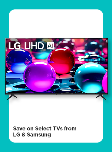 Save on Select TVs from LG & Samsung