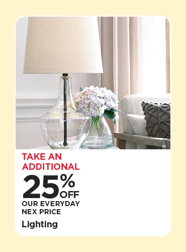 Take An Additional 25% Off Our Everyday NEX Price Lighting