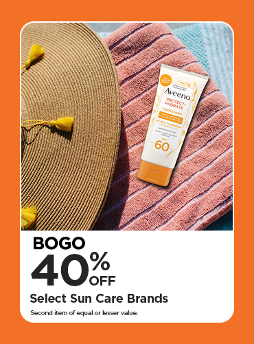 BOGO 40% Select Sun Care Brands