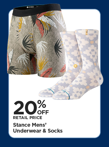 20% Off Retail Price Stance Mens' Underwear & Socks