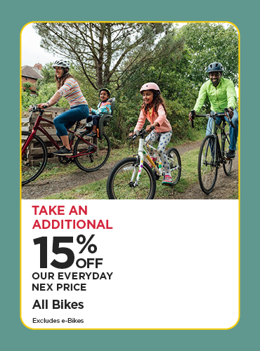 Take An Additional 15% Off Our Everyday NEX Price All Bikes