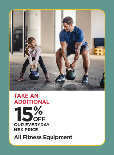 Take An Additional 15% Off Our Everyday NEX Price All Fitness Equipment