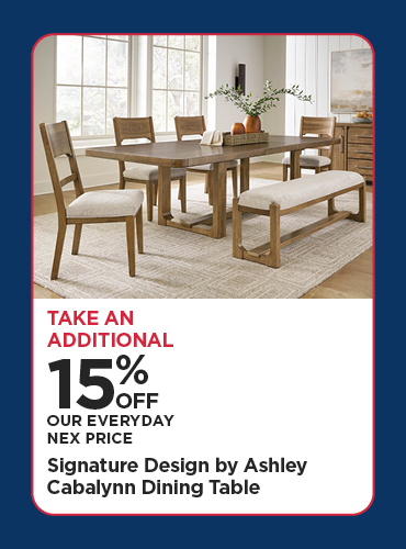 Save Up To 15% Signature Design by Ashley Cabalynn Dining Table