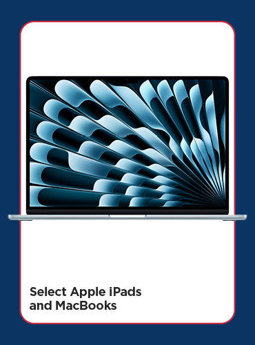 Save on Select Apple iPads and MacBooks