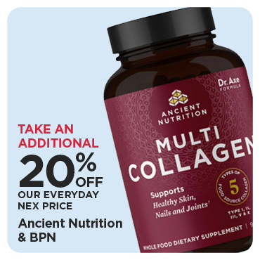 Take An Additional 20% Off Our Everyday NEX Price Ancient Nutrition & BPN