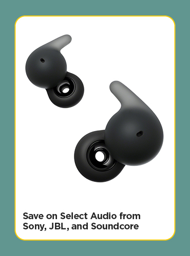 Save on Select Audio from Sony, JBL, and Soundcore