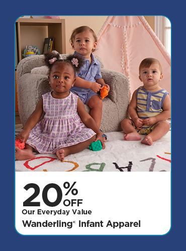 20% Off Our Everyday Value Wanderling Infant Apparel