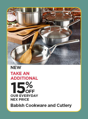 New! 15% Off Our Everyday NEX Price Babish Cookware and Cutlery