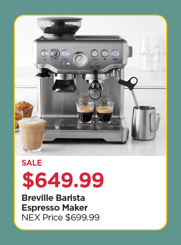 $649.99 Breville Barista Espresso Maker