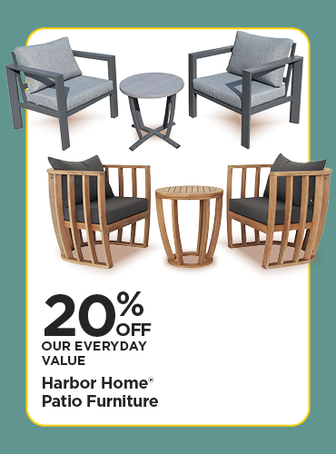 Take An Additional 20% Off Our Everyday Value Harbor Home® Patio Furniture
